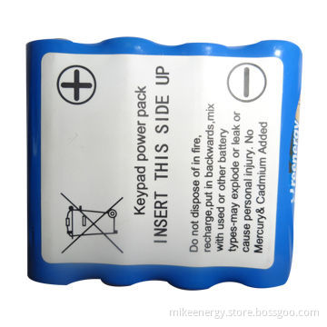 Alkaline Battery with 6V Voltage, 2.3Ah Capacity and Golden Power Cell Type